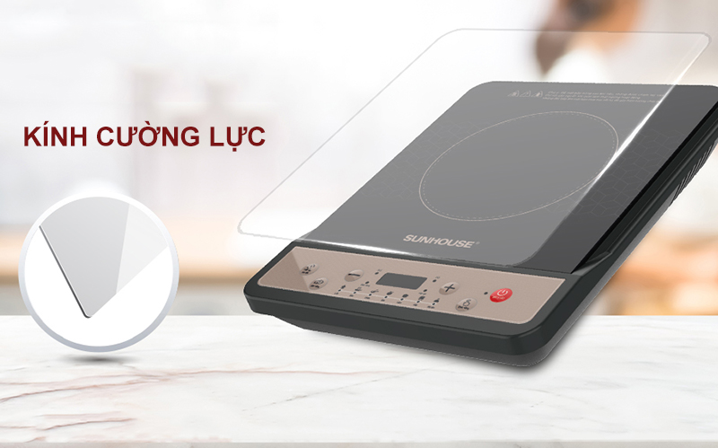 Mặt bếp kính cường lực, chịu nhiệt