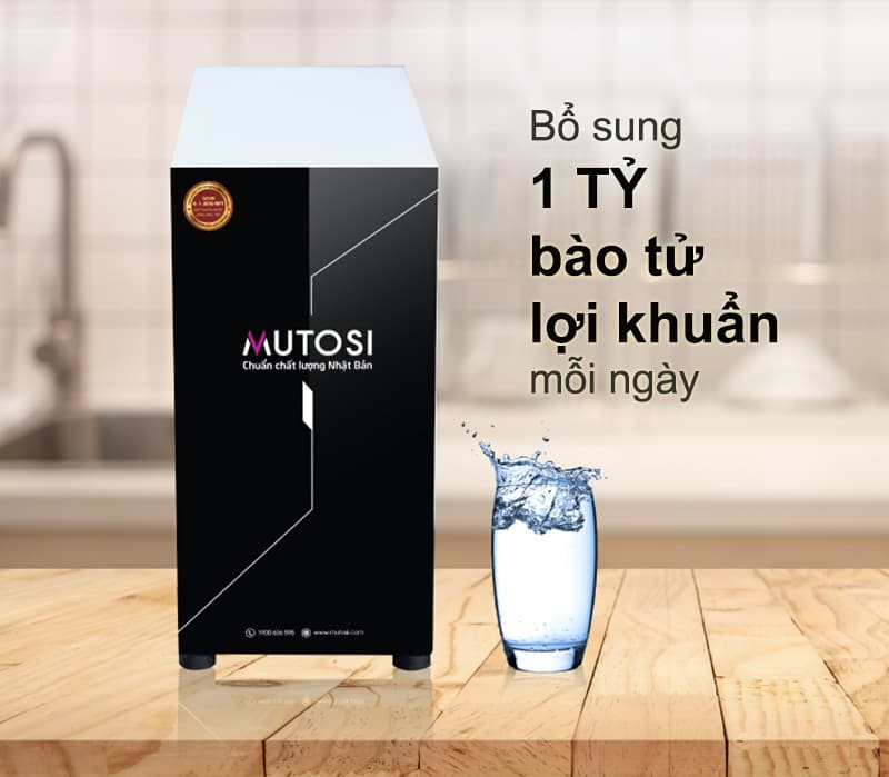 Máy lọc nước Mutosi bổ sung thêm bào tử lợi khuẩn tốt cho cơ thể