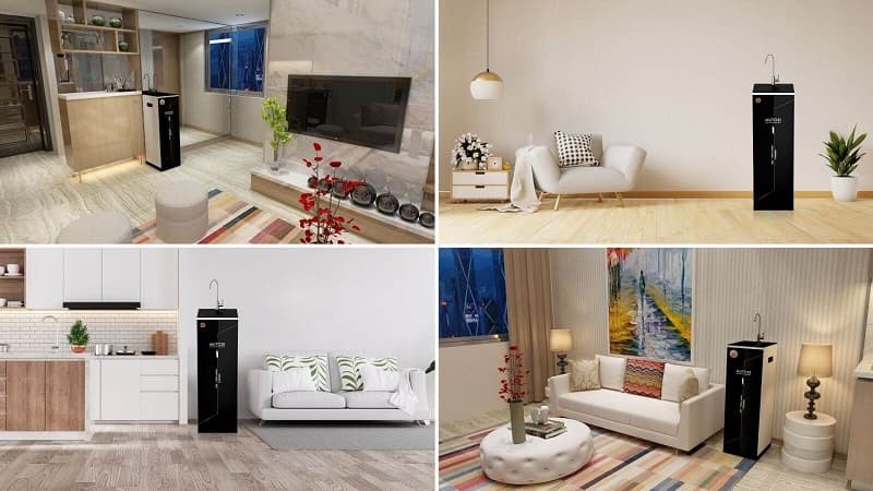 Máy lọc nước Mutosi thích hợp để đặt ở nhiều không gian