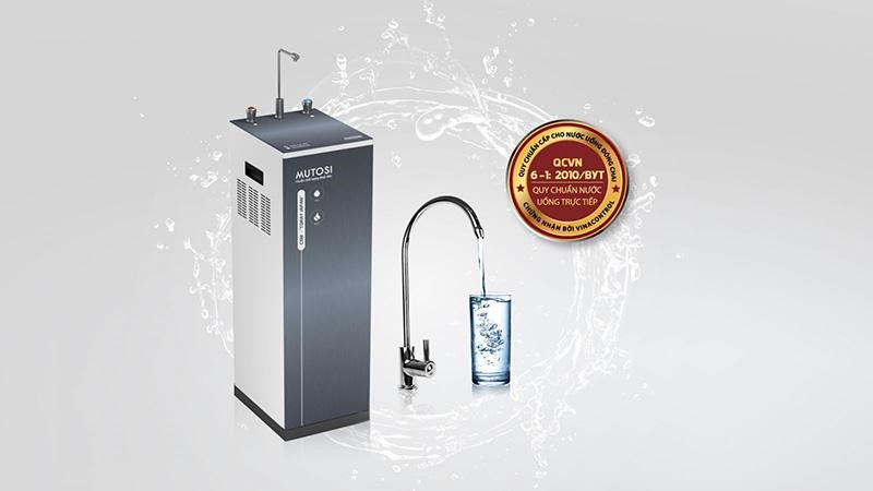 Mutosi đạt quy chuẩn của Bộ Y tế về chất lượng nước sau lọc