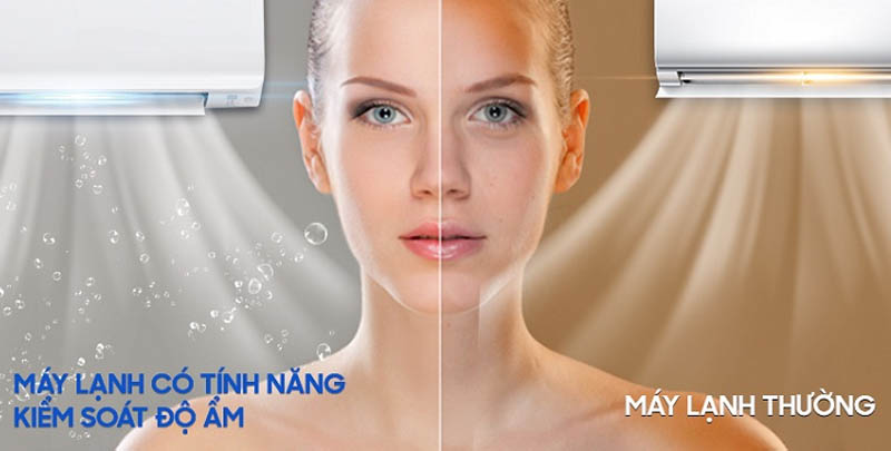 Nên chọn mua điều hòa có khả năng kiểm soát độ ẩm