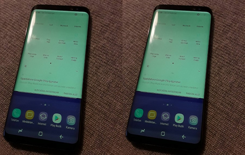 Nguyên nhân điện thoại Samsung bị xanh màn hình 