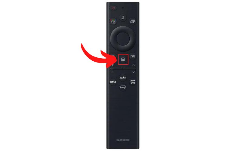Phím Home/Menu/Ký hiệu ngôi nhà trên remote