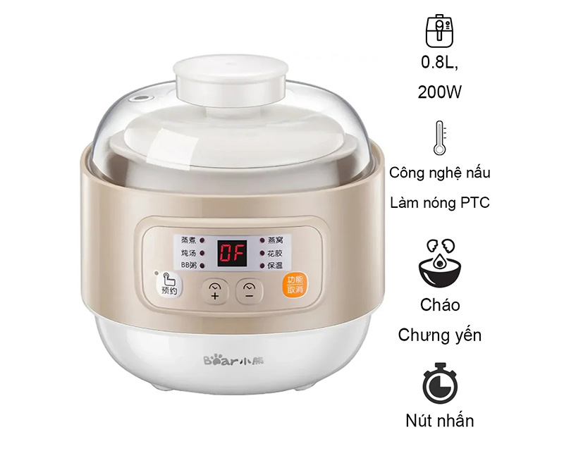 Nồi nấu chậm Bear DDZ-A08D1