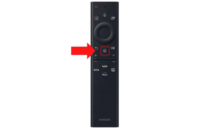 Nút Menu/Home trên remote Samsung