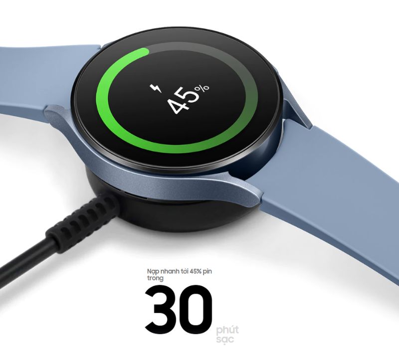 Watch5 LTE SM-R905 được tích hợp công nghệ sạc nhanh