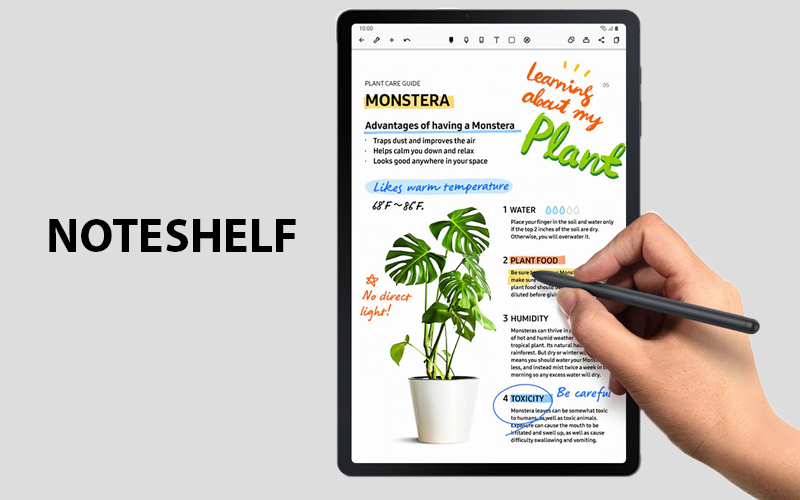 Sắp xếp mọi ý tưởng liền mạch với Noteshelf
