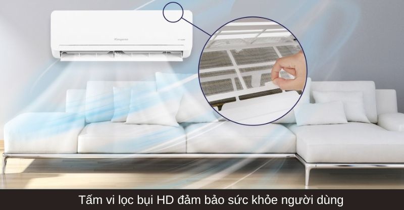 Tấm vi lọc bụi đảm bảo sức khỏe người dùng 