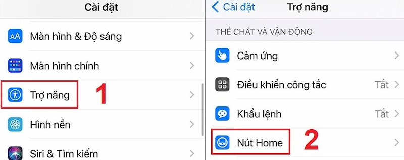 Tắt tính năng voice control trên iPhone có nút Home 