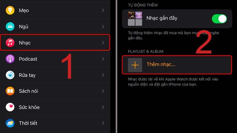 Thêm nhạc muốn nghe trên Apple Watch không cần iPhone