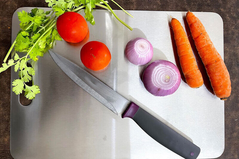 Thớt inox dùng để thái thực phẩm