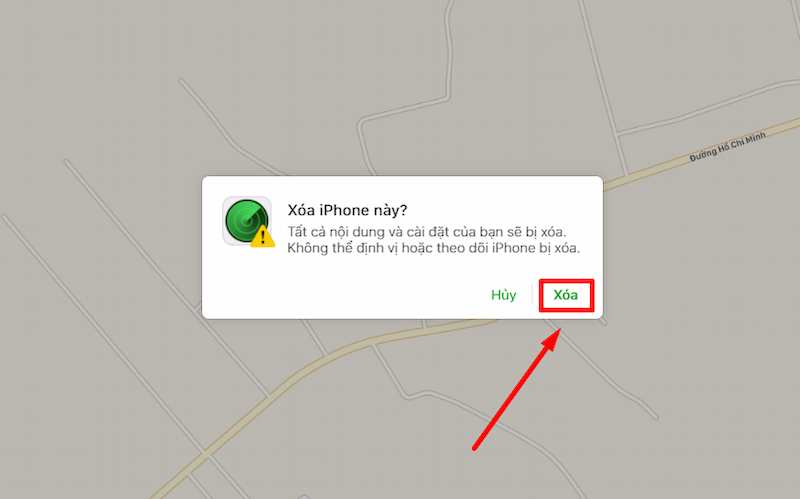 Thực hiện xóa dữ liệu trên iPhone bị mất 