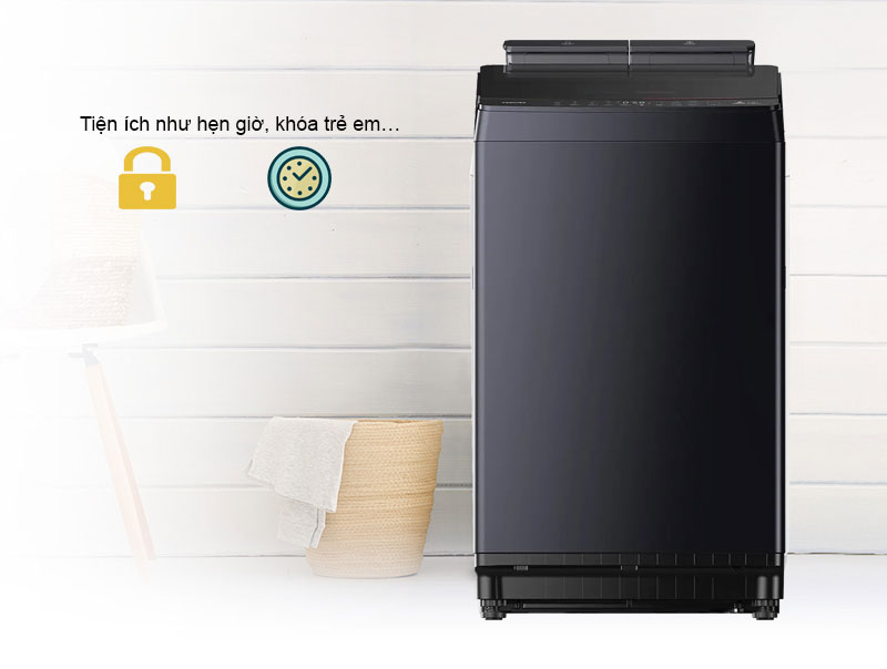 Tiện ích như hẹn giờ, khóa trẻ em…