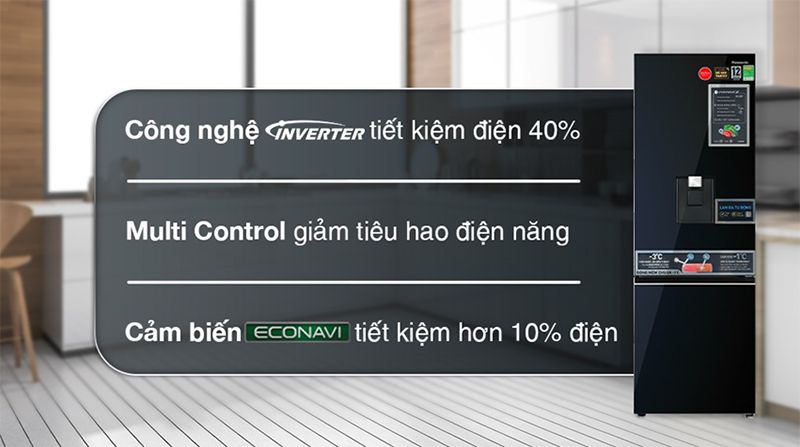Tiết kiệm điện năng tối ưu với công nghệ Multi Control, Inverter và cảm biến Econavi.