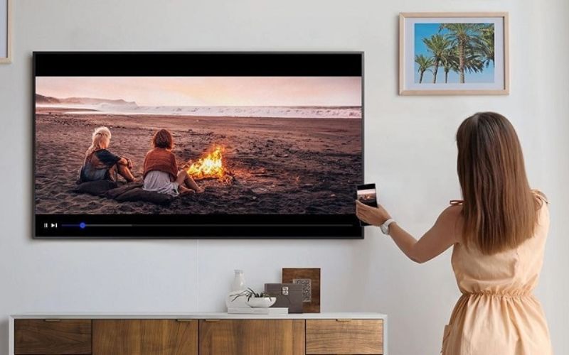 Tính năng Tap View giúp phát nội dung từ điện thoại lên tivi Samsung