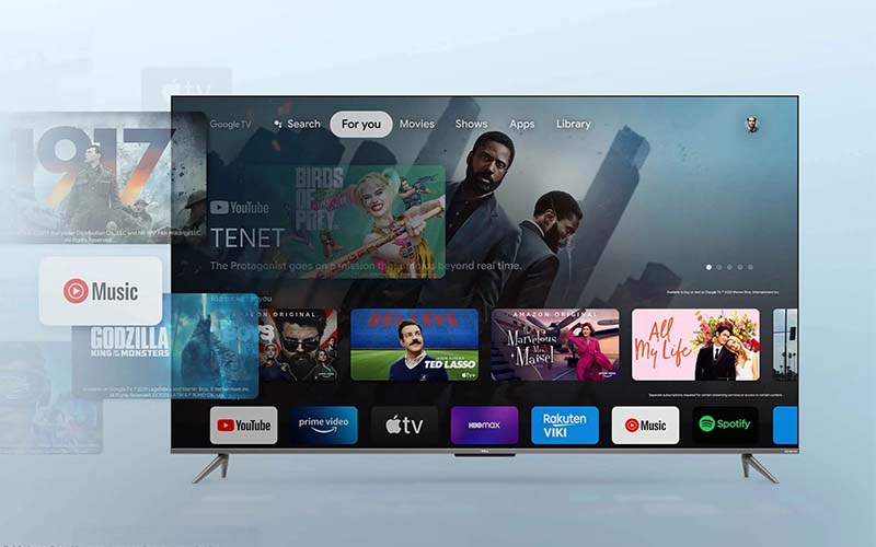 Tivi TCL QLED 43 Inch 43C635 sở hữu kho tài nguyên khổng lồ từ Google