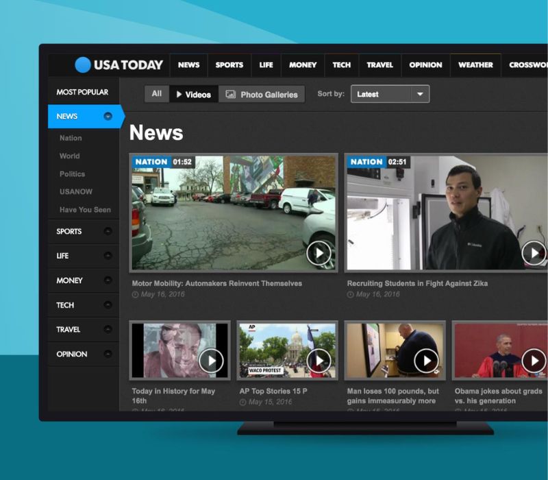 Giao diện trình duyệt Pufin TV
