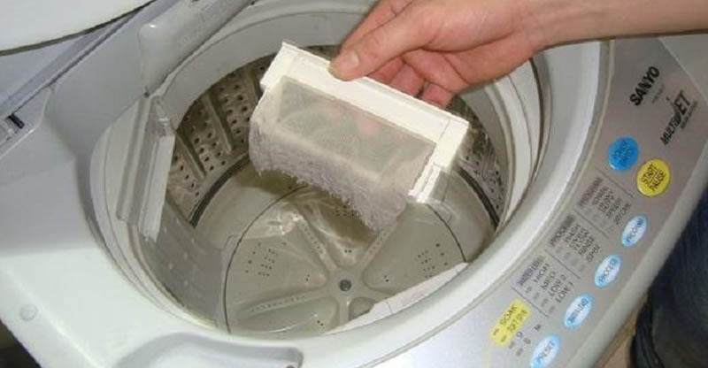Túi lọc máy giặt bị rách