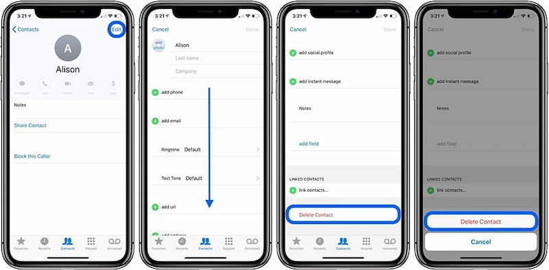 Xóa liên hệ trùng lặp trên iPhone