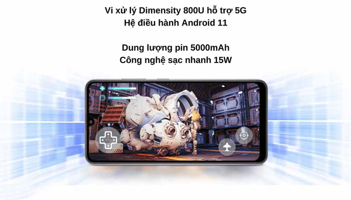 Samsung Galaxy A33 128GB - Vi xử lý Dimensity 800U hỗ trợ 5G giúp giải trí lâu dài