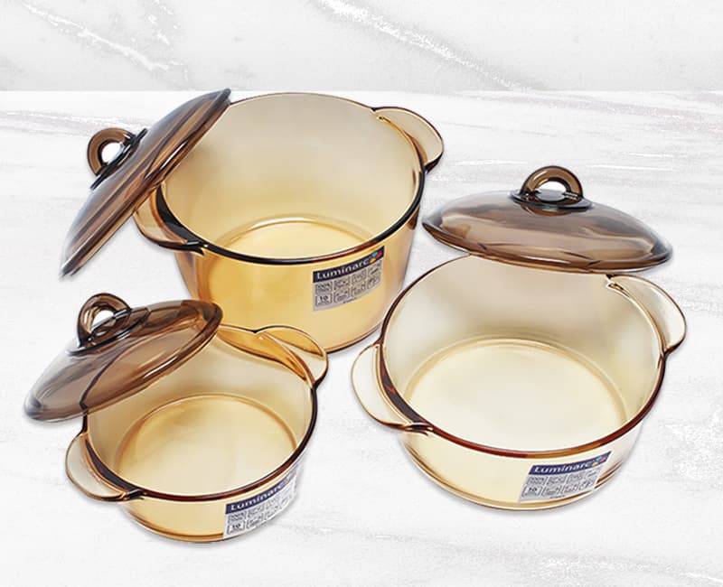 Bộ nồi thủy tinh Luminarc Amberline cao cấp