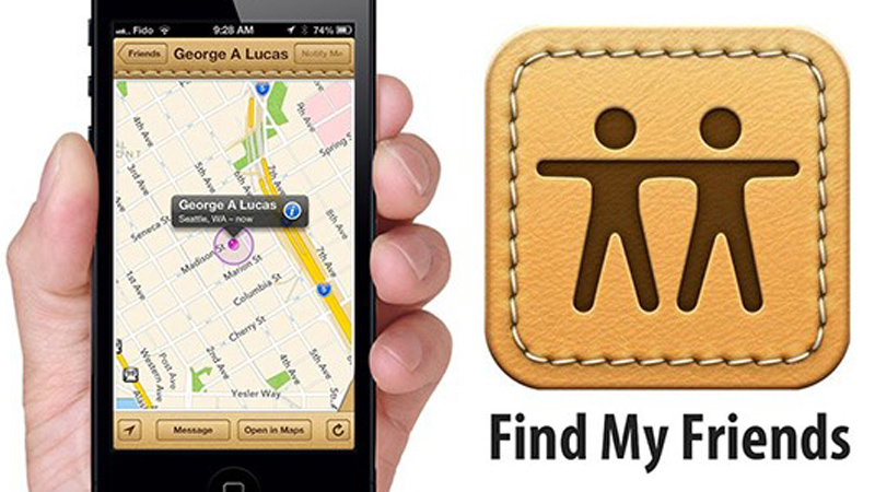 Truy cập ứng dụng Find My Friend