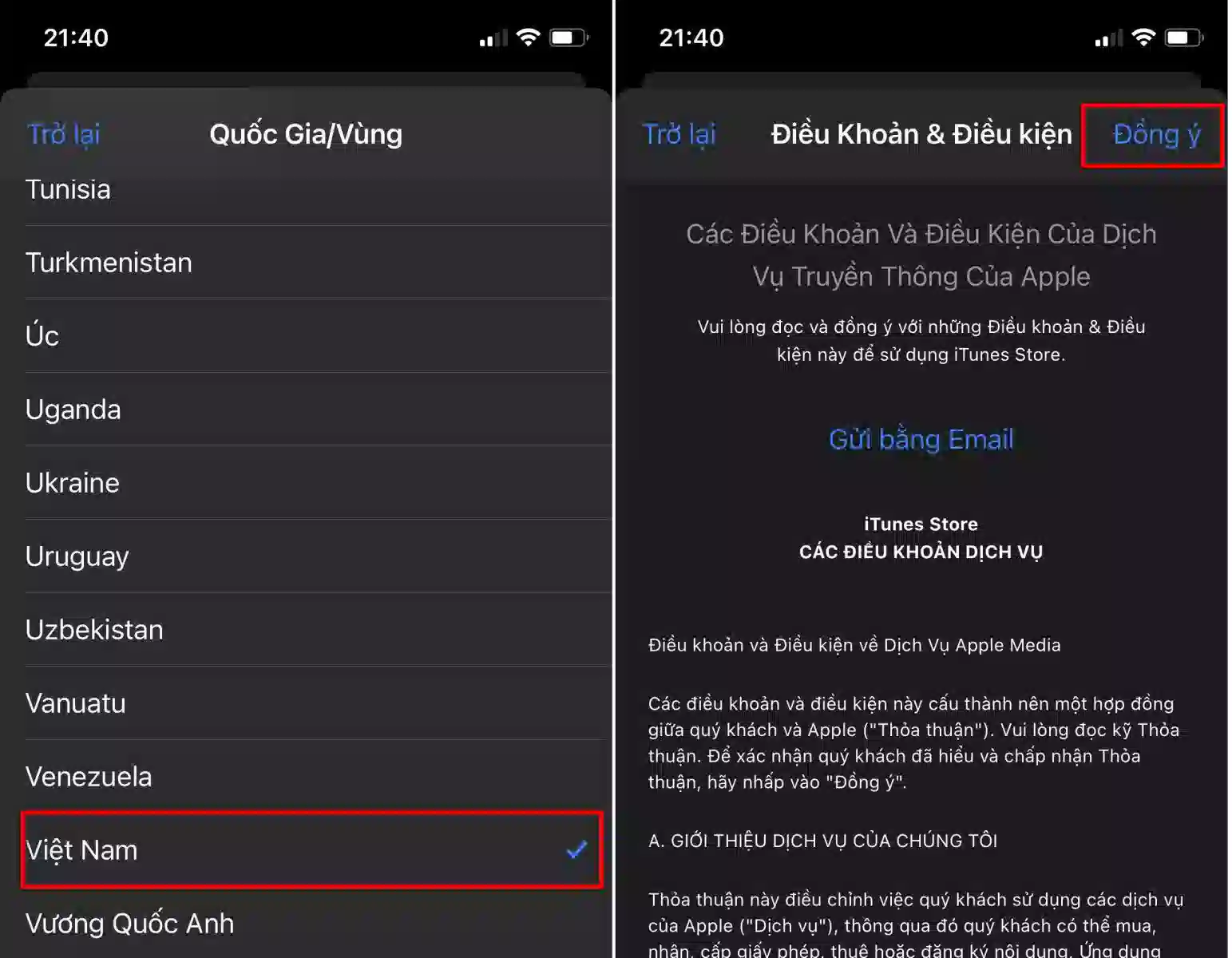 Cách đổi app store Trung Quốc sang Việt Nam
