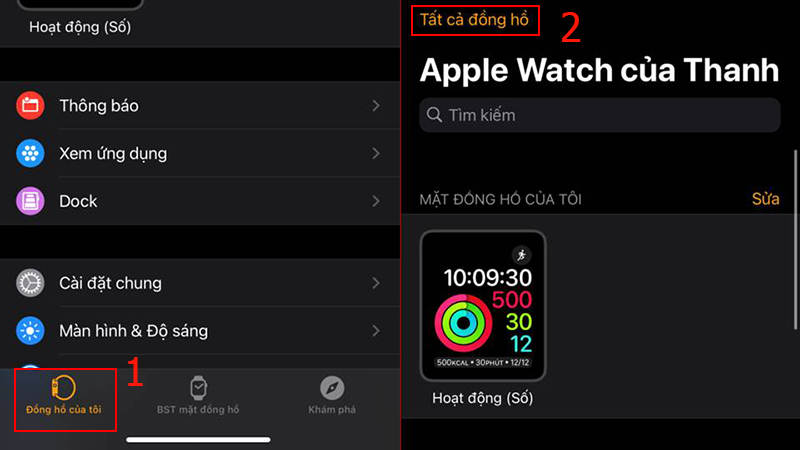 cách hủy ghép đôi apple watch