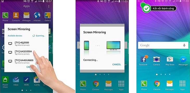 Cách kết nối điện thoại với tivi TCL