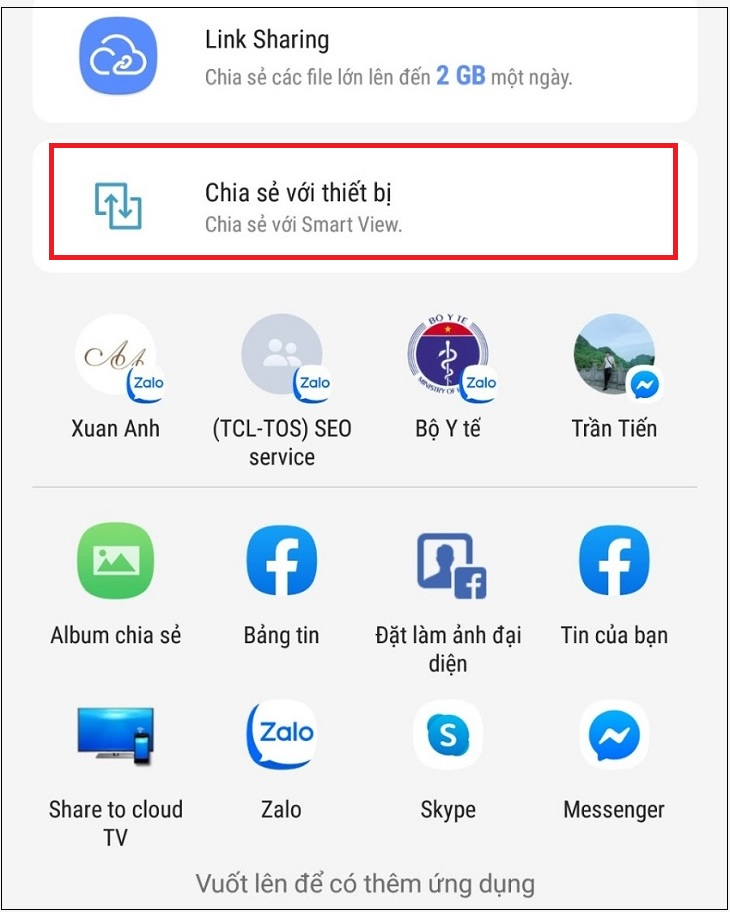 Cách kết nối điện thoại với tivi TCL