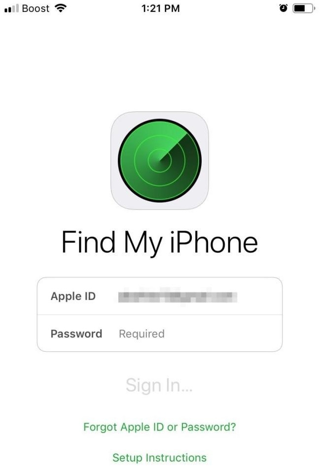 Cách xử lý khi quên mật khẩu iCloud bằng app Find My iPhone