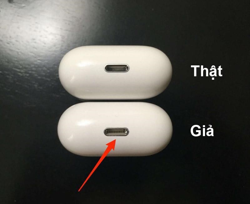 Cách phân biệt airpod thật và giả