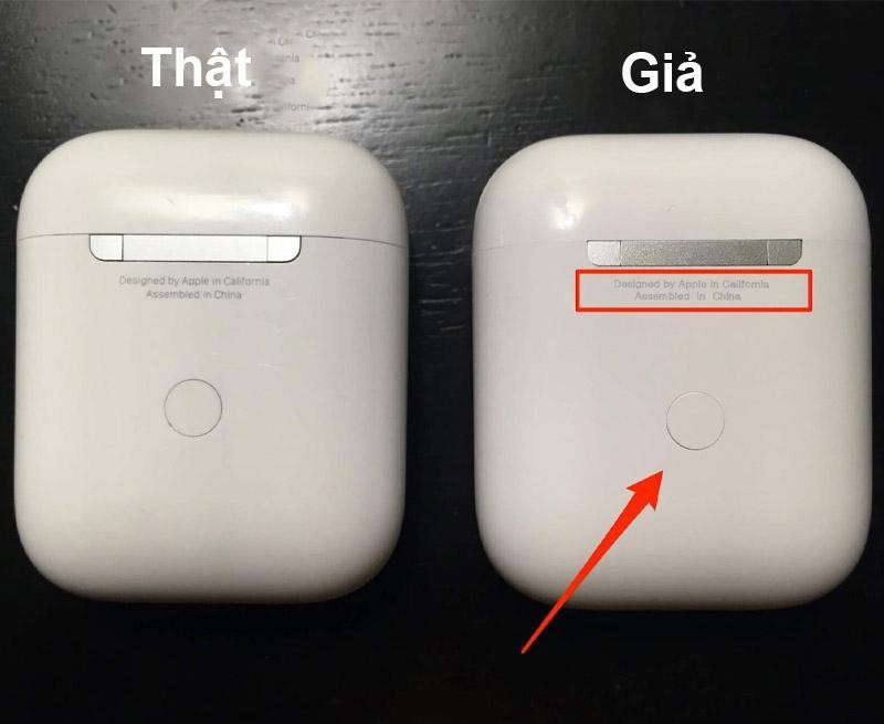 Cách phân biệt airpod thật và giả