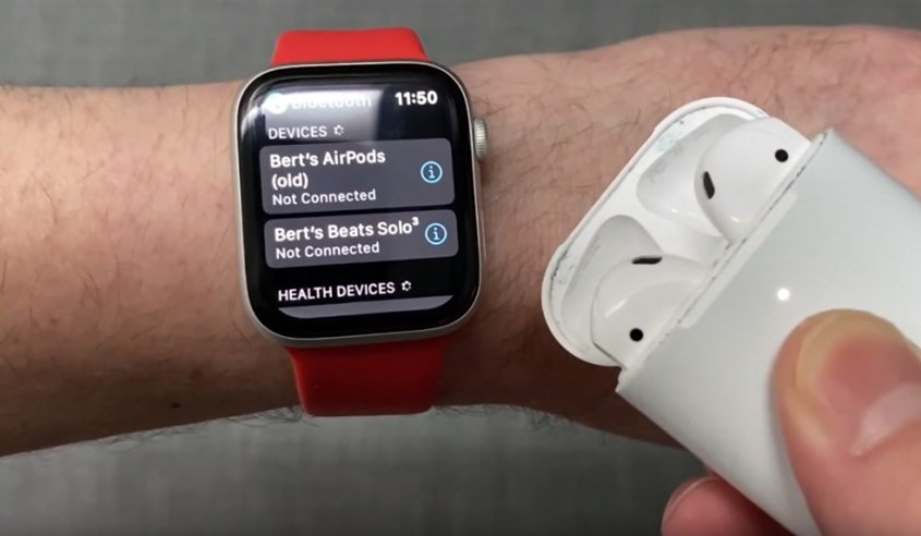 Các bước kết nối AirPods mới khác iCloud với Apple Watch