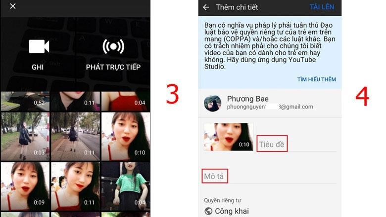 Cách tải video lên Youtube