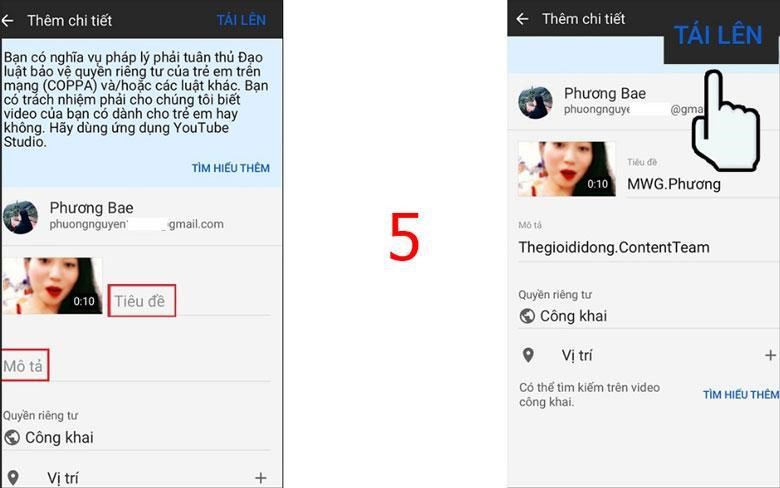 Cách tải video lên Youtube
