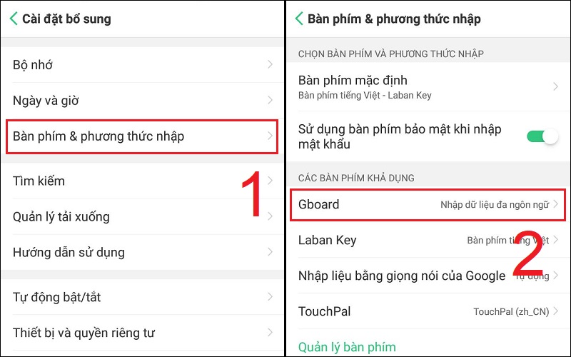 Cách thay đổi kiểu chữ trên điện thoại OPPO