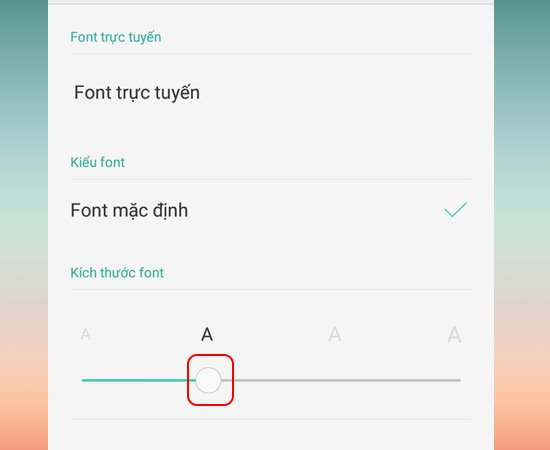 Cách thay đổi kiểu chữ trên điện thoại OPPO