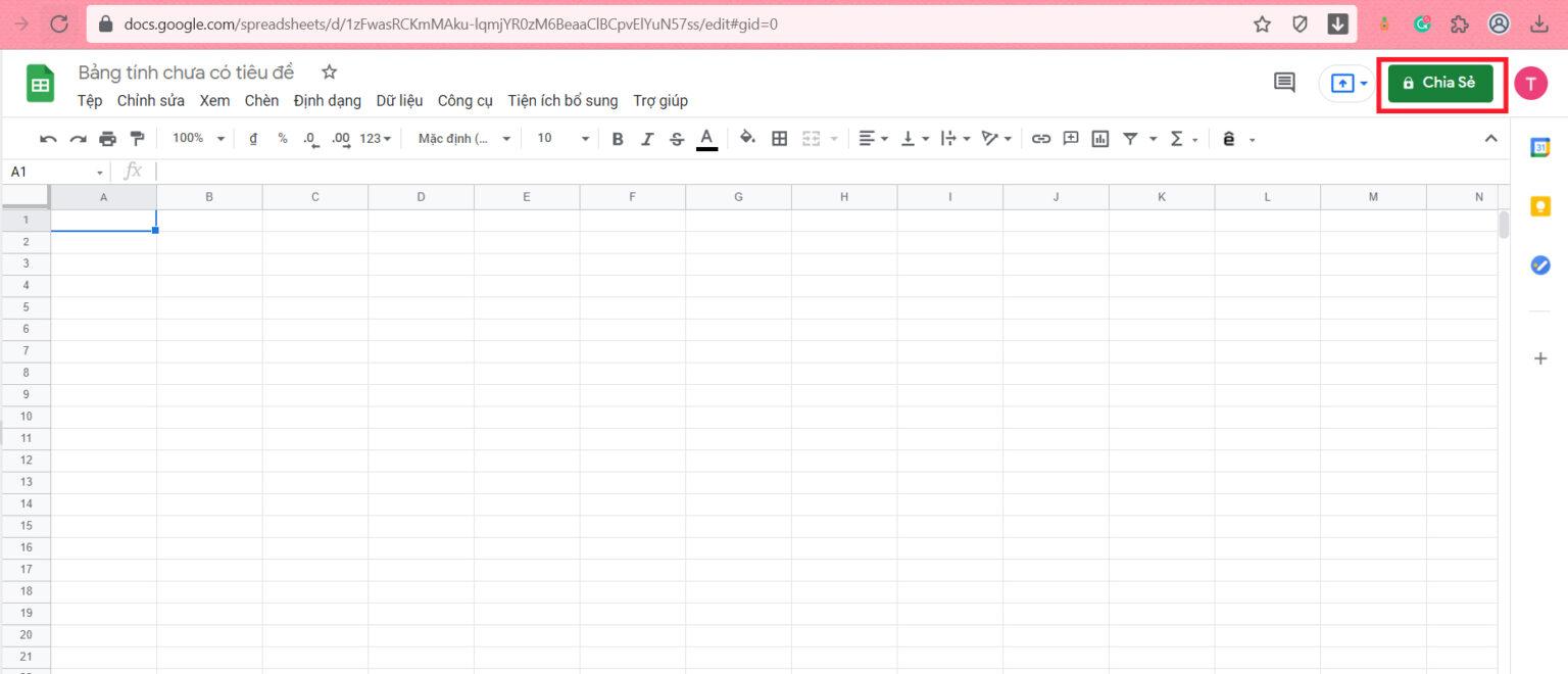 Cách chia sẻ Google Sheet