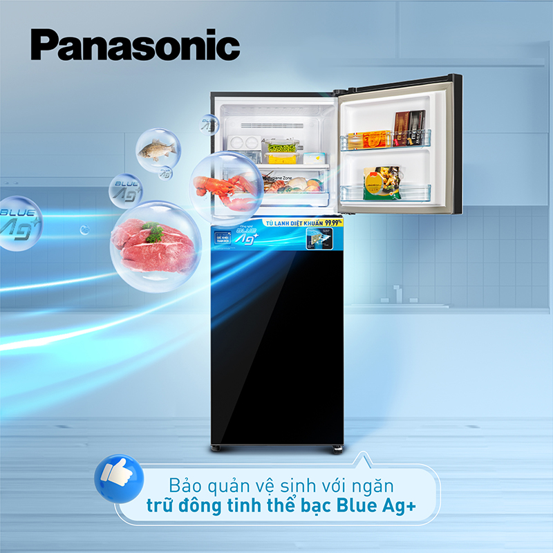 Công nghệ Blue Ag+ giúp diệt khuẩn hiệu quả, bảo quản vệ sinh.