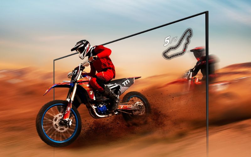 Công nghệ chuyển động Motion Xcelerator giúp chuyển động hiển thị mượt mà