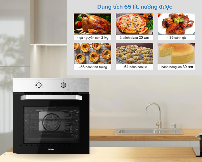 Teka 6415 SS chế biến được lượng thức ăn lớn