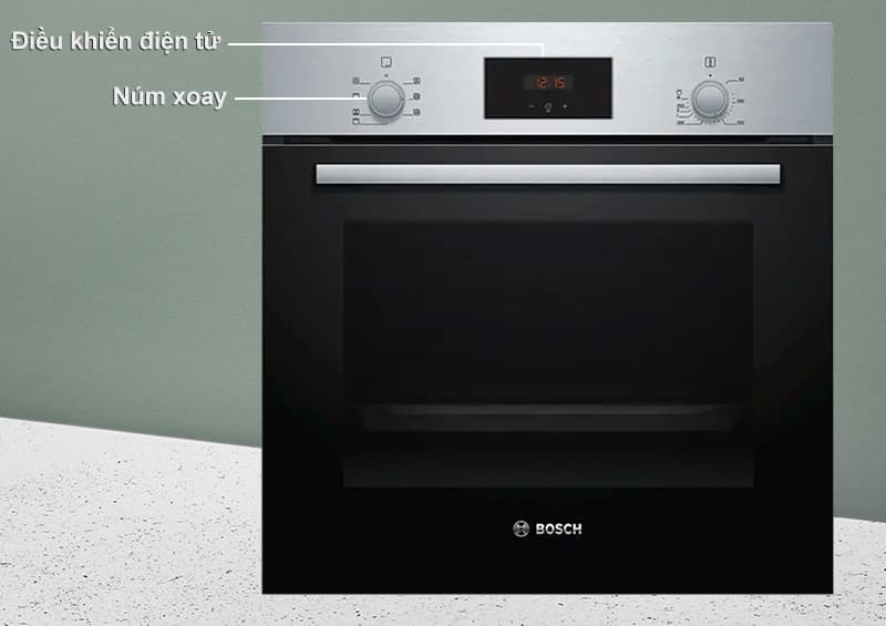 Bosch HBF113BR0A trang bị điều khiển núm xoay và điện tử