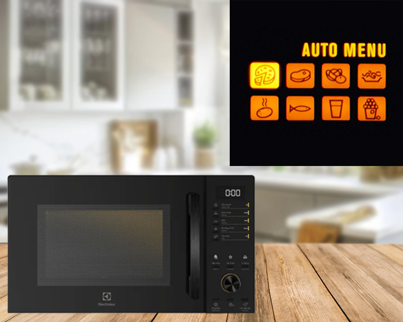Electrolux EMM23D22B 23L có 8 chương trình nấu