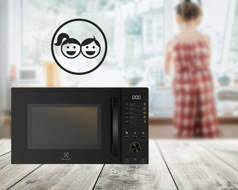 Electrolux EMM23D22B 23L có khóa trẻ em