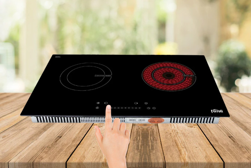 Bếp Ferroli CPN-4200IC có bảng điều khiển rõ ràng