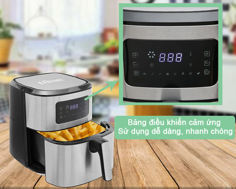 Ferroli FAF-7.0D sử dụng bảng điều khiển cảm ứng