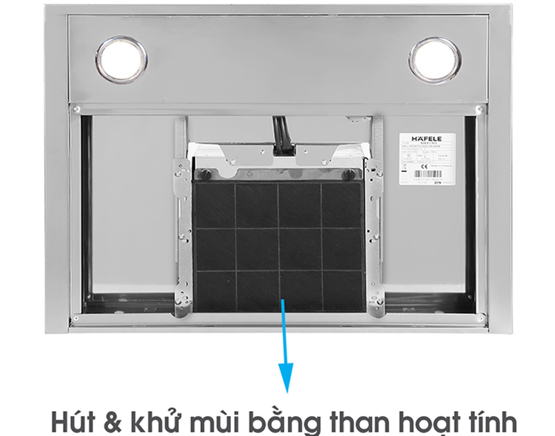 Hafele HH-WI60B có bộ lọc khử mùi bằng than hoạt tính
