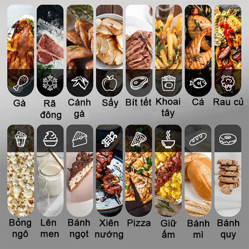 Nồi Olivo AF15 có 16 chế độ nấu
