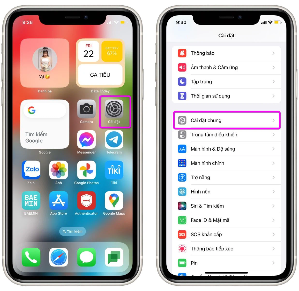 Các bước gỡ ứng dụng trong cài đặt iPhone